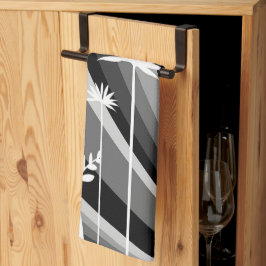 Monokromatisk växttryckning kökshandduk