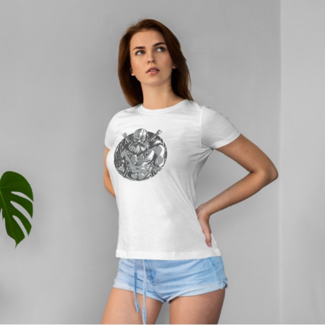 Monokromatisk Viking Warrior T Shirt (Skapare uppladdad)