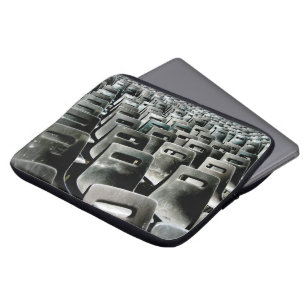 Monokromatiska Grått-stolar Laptop Fodral