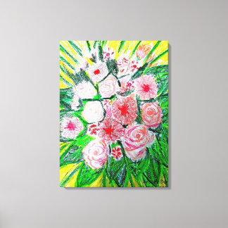 Monokromatiska, Rosas, Dianthus caryophyllus, Gerb Canvastryck