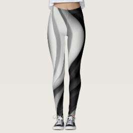 Monokromatiska vågbalkar leggings
