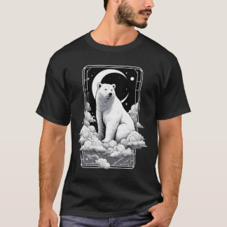 Monokromatiskt Polar i nattetid T- Shirt T Shirt