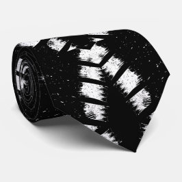 Monokrome Art Grunge Design Påstående Neck slips