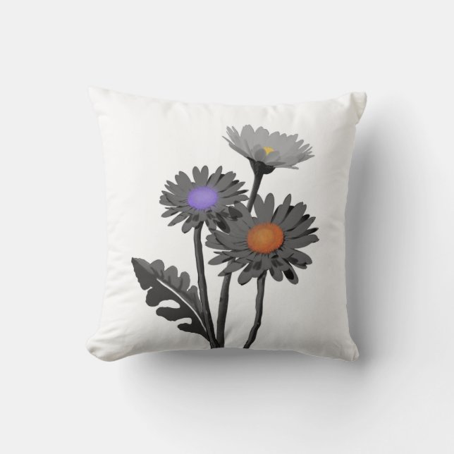 Monokrome Daisys Kudde (Framsida)
