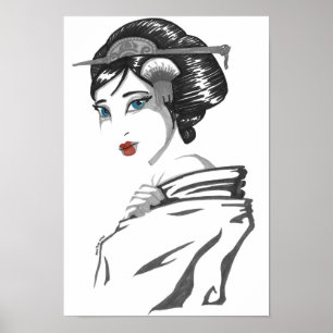 Monokrome geisha poster