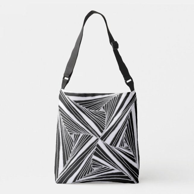 Monokrome Kaleido Tote Bag Axelväska (Baksida)