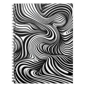 Monokrome Kaleidoscope Anteckningsbok