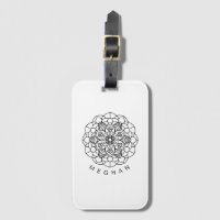 Monokrome Mandala ⎥ Luggage Tag