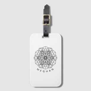 Monokrome Mandala ⎥ Luggage Tag Bagagebricka
