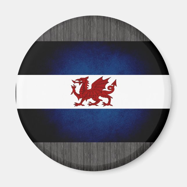 Monokrome Patagonia Flagga Magnet (Framsidan)