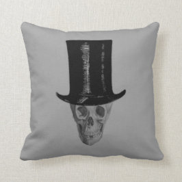 Monokrome Skull Top hat Kudde