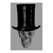 Monokrome Skull Top hat