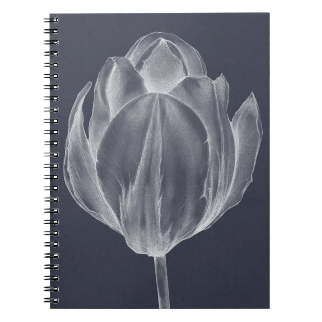 Monokrome Tulip I Anteckningsbok (Framsidan)