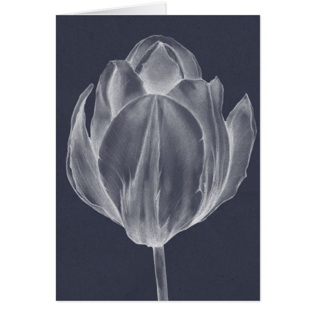 Monokrome Tulip I Hälsningskort (Framsidan)