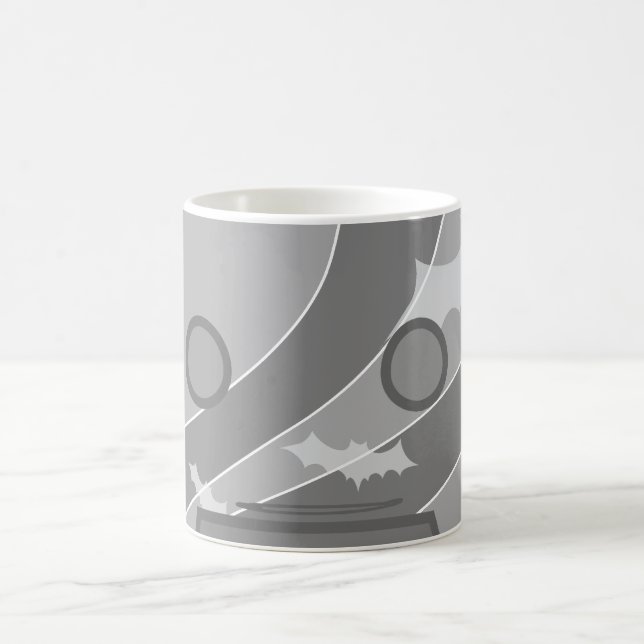 Monokromisk rädsla kaffemugg (Center)
