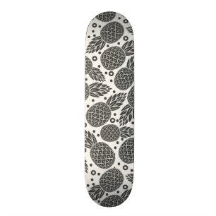 Monokromma ananas mini skateboard bräda 18,7 cm