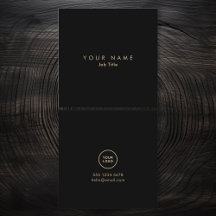 Monokromt Affärskort med minimal Elegant för Logot