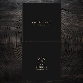Monokromt Affärskort med minimal Elegant för Logot Fyrkantigt Visitkort