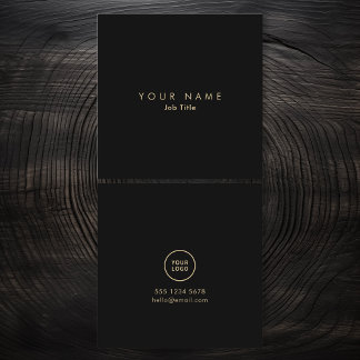 Monokromt Affärskort med minimal Elegant för Logot Fyrkantigt Visitkort