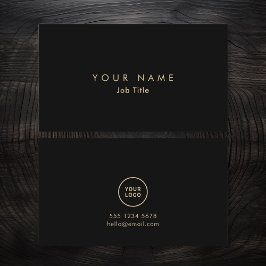 Monokromt Affärskort med minimal Elegant för Logot Visitkort