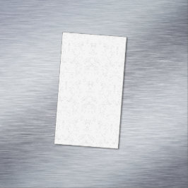 Monokromt blomster Mönster – Elegant Sömlös Konst Magnetiska Visitkort