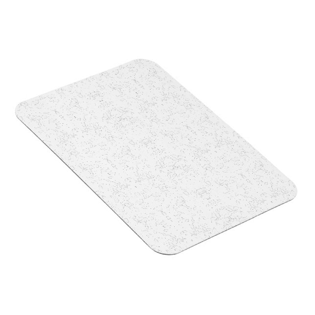 Monokromt blomstermönster – Elegant sömlös konst Magnet (Högersidan)