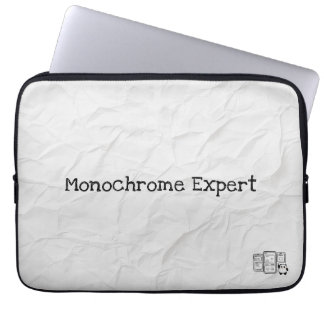 Monokromt expertelektronikbag laptop fodral