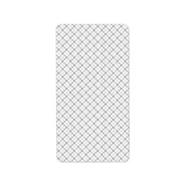 Monokromt geometriskt Struktur|Sömlöst romb utseen Adressetikett