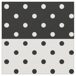 Monokromt polka dotstyg tyg
