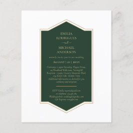 Monokromtext för BUDGET Emerald Grönt Flygblad