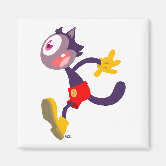 Monokulär tecknad magnet (Framsidan)