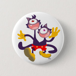 Monokulära katter i knappbrickan Tandem Walk Knapp