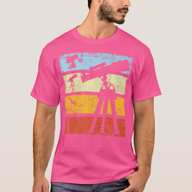 Monokulärt område för telescope-astronomi t shirt (Framsida)