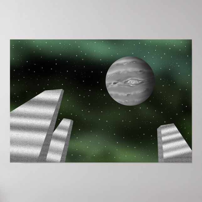 Monoliter och jätteplaneter. poster (Framsidan)