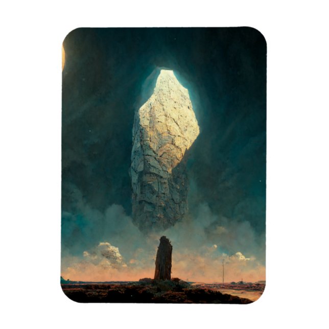 Monolith 3 Fantasy Sci-Fi Magnet (Vertikal)