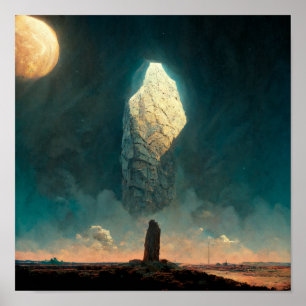 Monolith 3 Fantasy Sci-Fi Poster