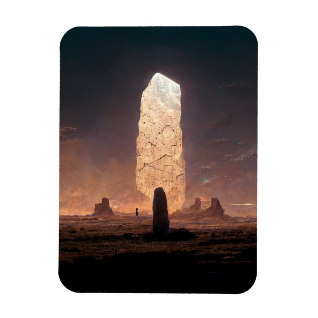 Monolith 4 Fantasy Sci-Fi Magnet (Vertikal)