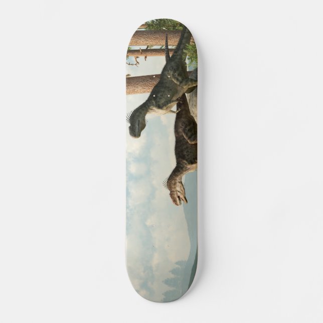 Monolophosaurs på jakten old school skateboard bräda 18 cm (Framsida)