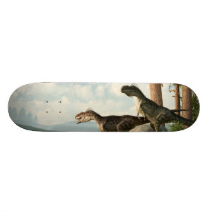 Monolophosaurs på jakten old school skateboard bräda 18 cm
