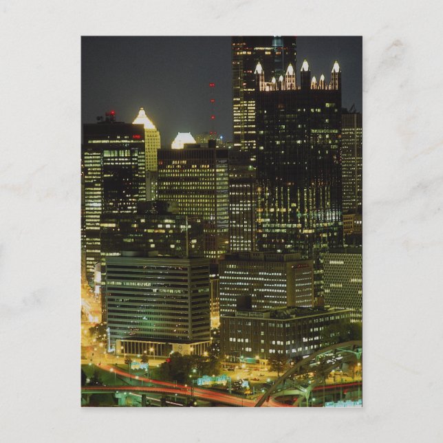 Monongahela River och Fort Pittsburgh Bridge, Penn Vykort (Framsida)