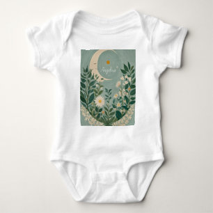 Monontända blommor: Pastel Floral och Crescent Moo T Shirt