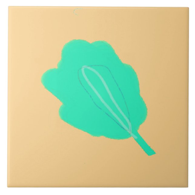 Monoprefärgdesign Kakelplatta (Framsidan)