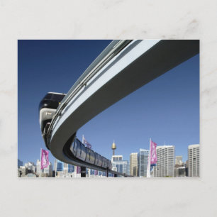 Monorail i Darling Harbor, Sydney, Australien Vykort
