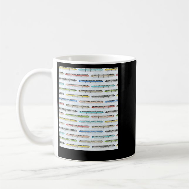 Monorail Rainbow Kaffemugg (Vänster)