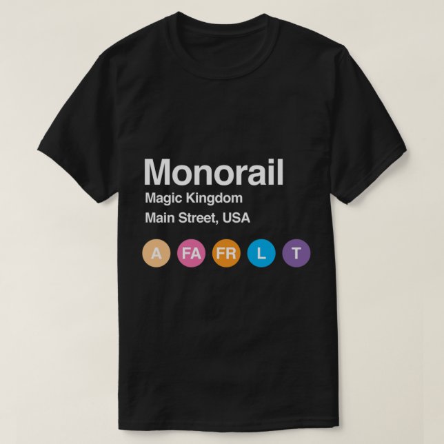 Monorail Subway Classic T-Shirt (Design framsida)