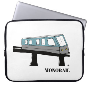 Monorail tåg, bärbar dator fodral