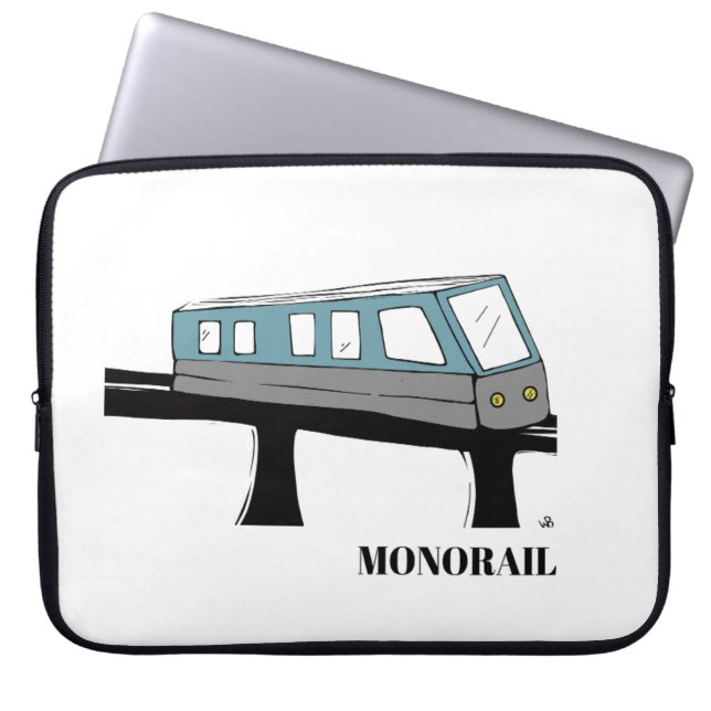 Monorail tåg, bärbar dator fodral (Framsidan)