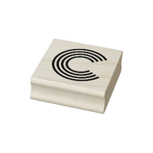 Monoton Brev C Rubber Frimärke Stämpel