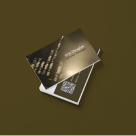 Monoton Modern Mjukvarutekniker QR-kod Visitkort