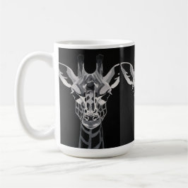 Monotone Giraffe mugg